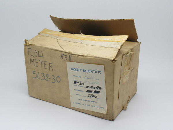 Signet P58440 Flowmeter w/ Power Supply 0-300GPM 12VDC NEW