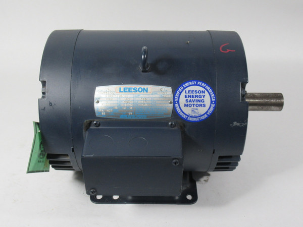 Leeson 130443.00 5HP 1740RPM 575V F184T DP 1Ph 5.7A 60Hz USED