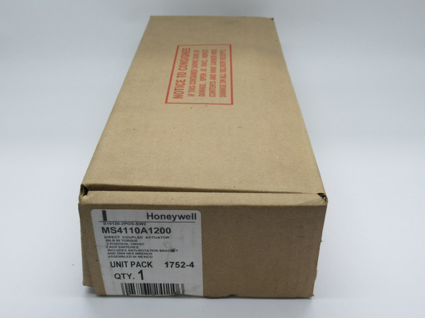 Honeywell MS4110A1200 Direct Coupled Actuator 120VAC 50/60Hz 45VA 2-Position NEW