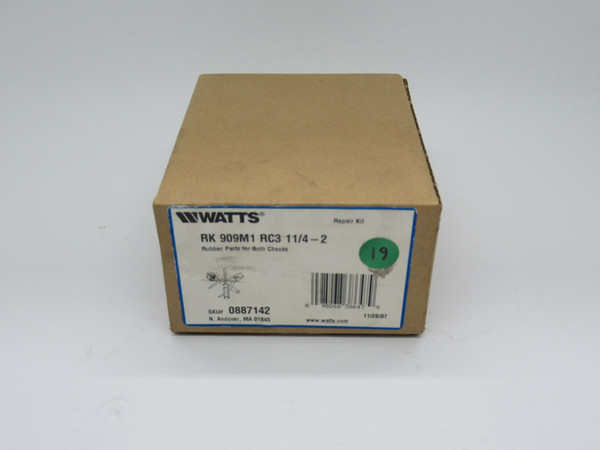Watts RK909M1-RC3-1-1/4-2 Rubber Parts Repair Kit For First & Second Check NEW