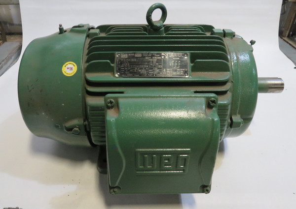 WEG W22 Motor 20HP 15kW 3520RPM 575V 256T TEFC 3Ph 18.6A 60Hz USED