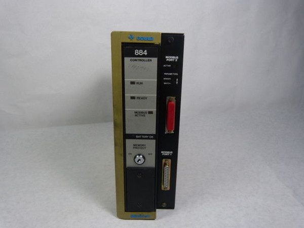 Gould Modicon AS-884A-211 3.5K Processor Control Module w/ MBus Port  USED