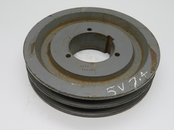 Browning 2B5V74 Sheave 1/2 – 2-7/16” B Bushing 2-Groove 7.68" OD 5V Belt USED