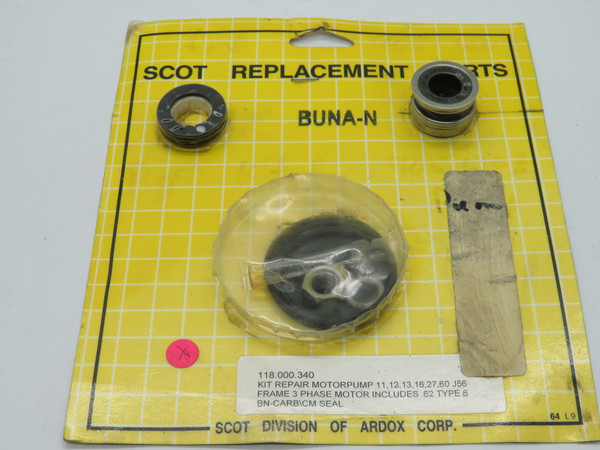 Scot 118.000.340 Pump Repair Kit 11/12/13/16/27/60 J56 Frame PACKAGE DAMAGE NEW