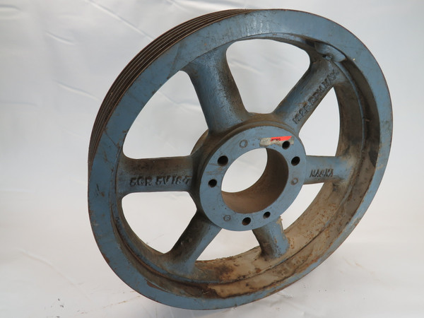 Maska 5-5V18.70 Pulley 1 to 4"ID F Bushing 5Groove 18.7"OD 5V Belt RUST USED