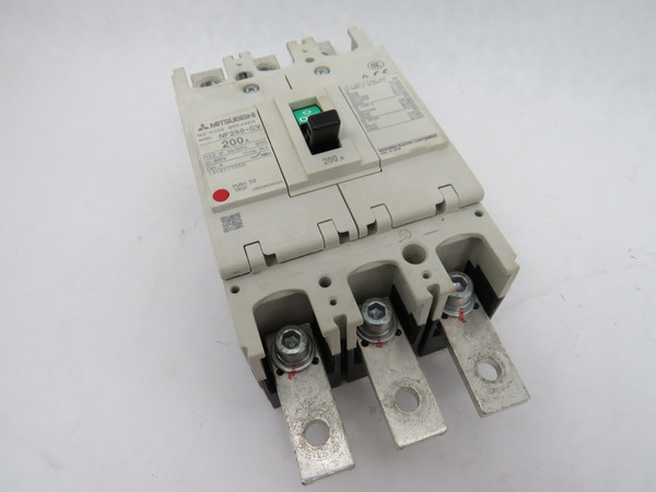 Mitsubishi NF250-CV3P200A Circuit Breaker 200A 600V 3 Pole USED