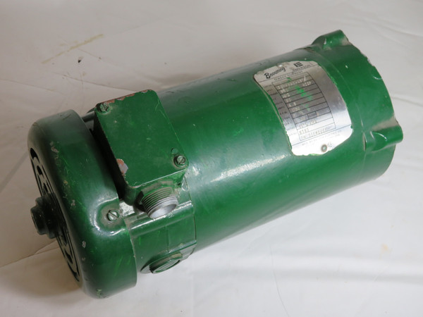 Browning Emerson 50PM56EF Motor 1/2HP 1750rpm 90V 56C 420P TEFC 4.5A DENT USED