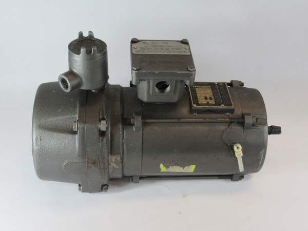 Baldor 1/3HP 1725RPM 575V 56C 3PH 0.45A 60Hz C/W Stearns Brake 1.5Lb-Ft USED