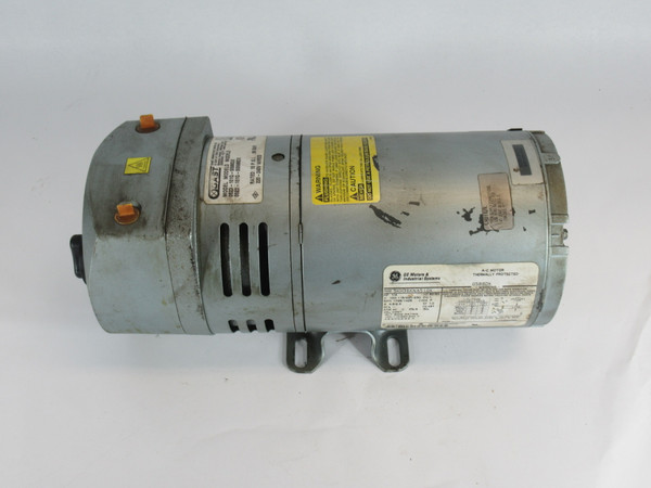 Gast 0523-101Q-SG588DX Rotary Vane Pump C/W General Electric Motor 1/4HP USED
