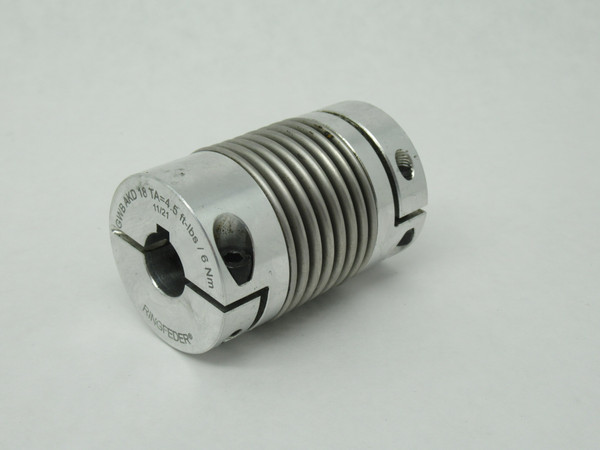 Ringfeder AKD 18-15-17 Bellows Coupling 15mm 17mm Bores 4x3mm K/W USED