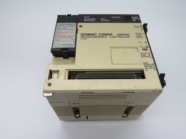 Omron C200H-CPU01-E CPU Unit 100-120/200-240VAC 50/60Hz NO TERMINAL USED