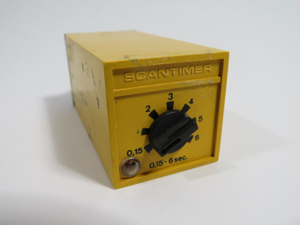 Electromatic B128120-006 Delay Off Scantimer 0.15-6s 120V 8-Pin SHELF WEAR USED