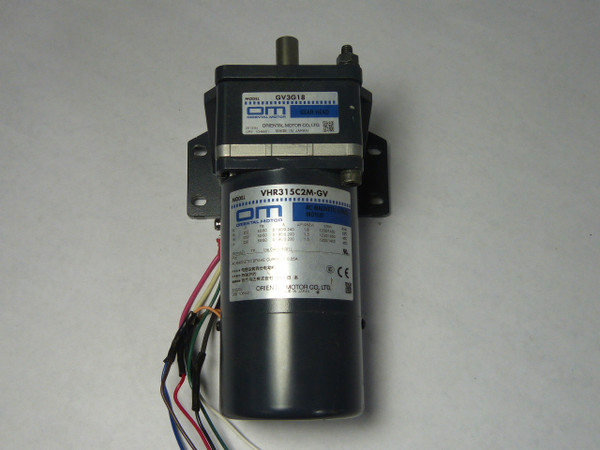 Oriental Motor 15W 1200/1450RPM 200/230V C/W Gear Head 18:1 Ratio  USED