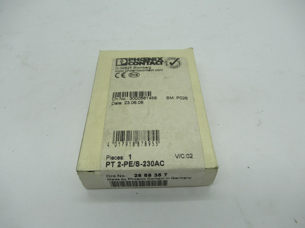 Phoenix Contact PT2-PE/S-230AC-ST Plugtrap Surge Protector 253V 26A 2839347 NEW