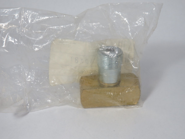 Parker SPN600B Brass Needle Valve 3/8-18 NPTF 33.1 scfm@100 PSI .60cv NWB