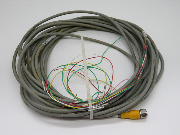 Turck RKCV-8T-15/S90 8-Pin Actuator & Sensor Cordset 15m *Stripped End* USED