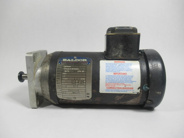 Baldor S03010 Washdown Duty Motor 0.25kW 3450RPM 575V D63C 3Ph 0.5A 60Hz USED