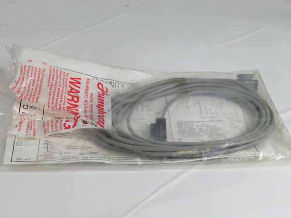 Humphrey RS4-L Reed Switch w/Strap 200VDC 141VAC 1A 144" Lead OPEN BAG NWB