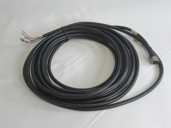 Omron F39-JD7A-D Sensor Cable 7m Length 22AWG 30V Black USED