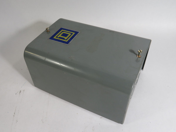 Square D 8501-H020 Relay Ser D 15A 550/600V W/ 8501-HGG20 Enclosure USED