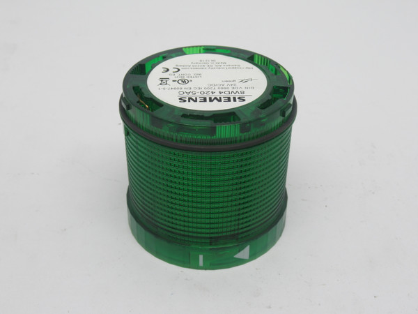 Siemens 8WD4420-5AC Continuous Light Element Green 24VAC/DC 70mm D USED