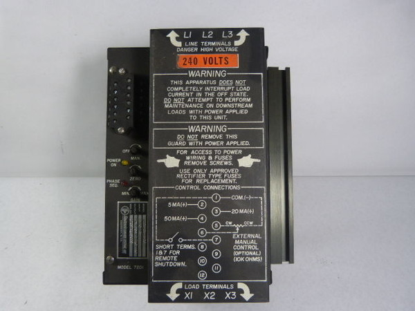 Electronic Control Systems 7201-01-3-20 Model 7201 Drive 25A @ 240VAC  USED