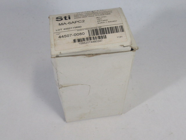 STI 44507-0080 MA-6APC2 Safety Interlock Switch NO ACTUATOR NEW