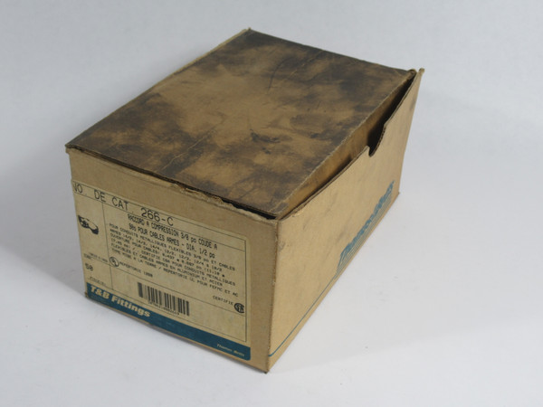 Thomas & Betts 266-C Grounding Squeeze Connector 3/8" Lot of 27 NEW