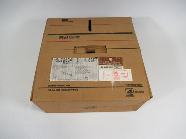 Belden 9L28064 Grey Flat Ribbon Cable 64 Conductor 105C 300V 23M Long NEW