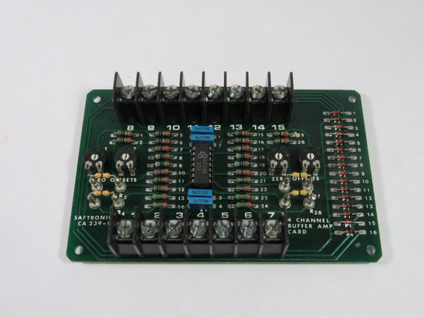 Saftronics CA239-1 4-Channel Buffer Amplifier Board  USED