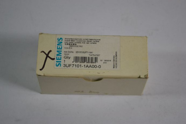 Siemens 3UF7101-1AA00-0 Current Measuring Module 2.5-25A  NEW