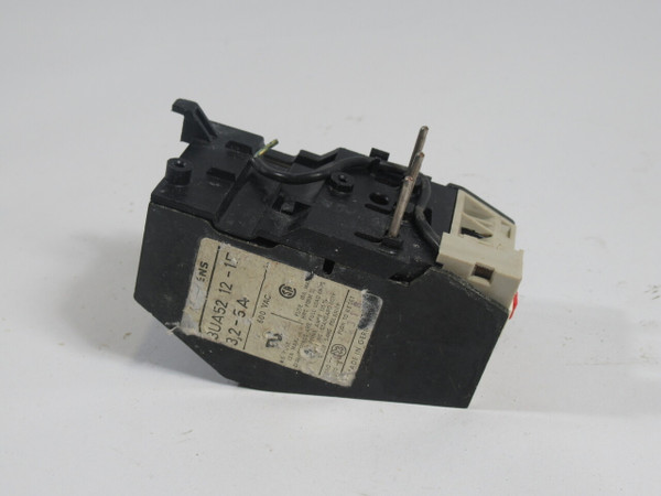 Siemens 3UA5212-1F Overload Relay 3.2-5A 600VAC USED