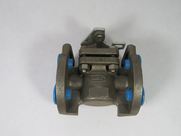Durco G411 2-Way Plug Valve 1/2" 150psi CD4M USED