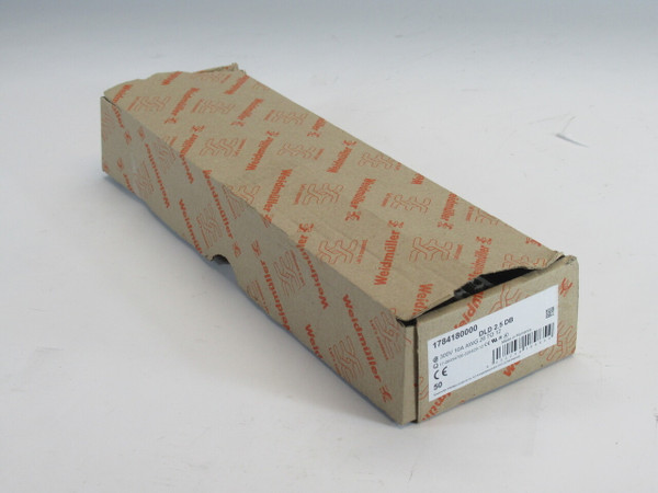 Weidmuller DLD2.5-DB 1784180000 Terminal Block 2.5mm Dark Beige 50-Pack NEW