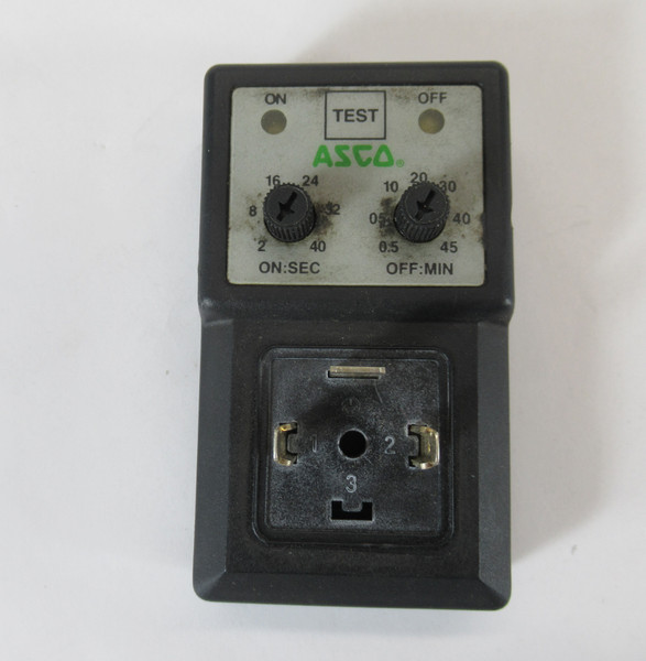 Asco 272839-001 Adjustable Electronic Timer 2-40Sec ON 0.5-45Min OFF USED