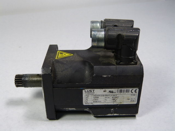 Lust LSH-074-2-60-560/T1 PM Servo Motor 3Ph 560V 1.92A 6000RPM  USED