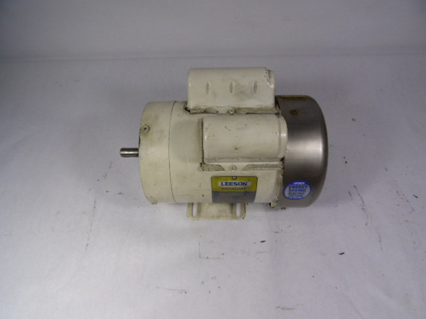 Leeson 1HP 1725RPM 115/208-230V 56C TEFC 1Ph 12.8A 60Hz  USED