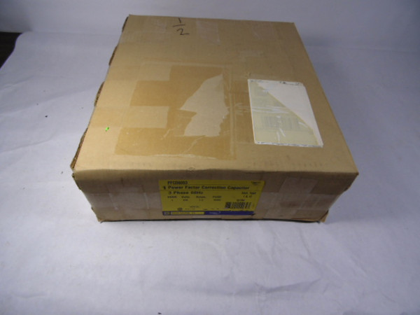 Square D PFCD6003 Capacitor PFCD 3KVar 600V 3ph 60Hz 2.9A DAMAGED BOX ! NEW !