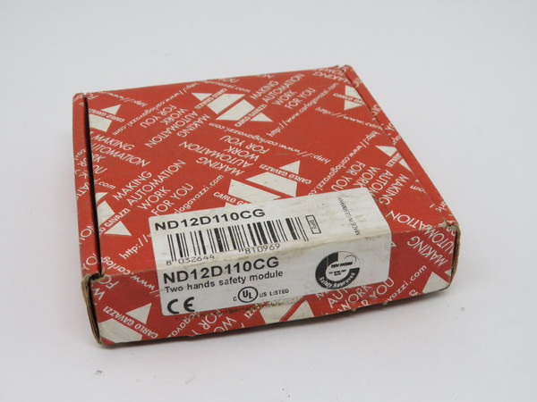 Carlo Gavazzi ND12D110CG Safety Module 110VAC NEW