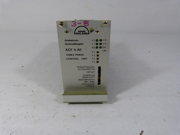 Man Roland ACF5AE Three Phase Control Unit  USED