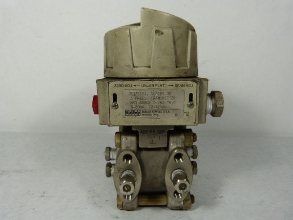Bailey BQ75221 Pressure Transmitter 0-750 4-20mA  USED