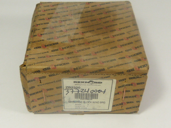 Rexnord ZB2200 Flanged Bearing 4 Bolt 2Inch Bore  NEW