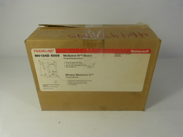 Honeywell M9184-D4009 Modutrol IV Motor 24V 15VA 150lb-in NEW