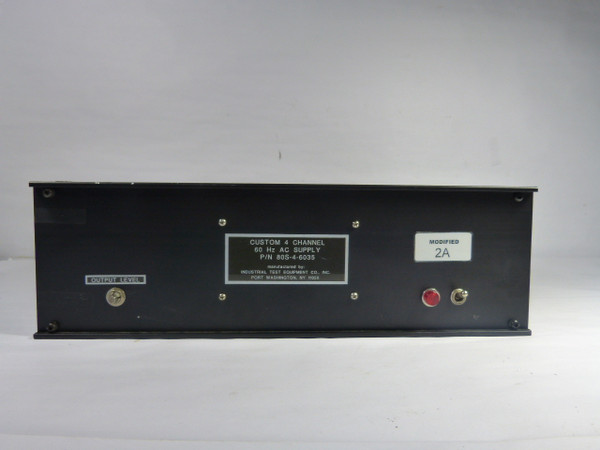Industrial Test Equipment 80S-4-6035 Custom 4-Channel AC Supply 50HZ  USED
