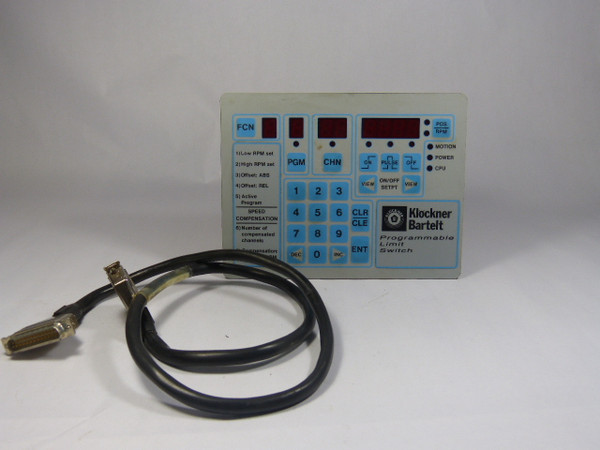 Klockner Bartelt 500081 Programmable Interface Switch  USED