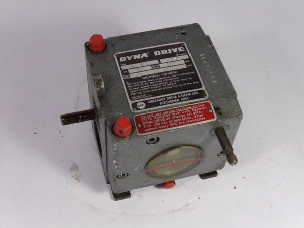 Dyna Drive 4-W Infinitely Variable Gear Drive 0.25-575Hp 1725/5175RPM  USED