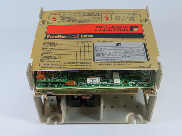 Reliance Electric 14C52 FlexPak Plus Drive 3HP 180V 15A NOP