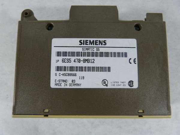 Siemens 6ES5-470-8MB12 Analog Output Module  USED