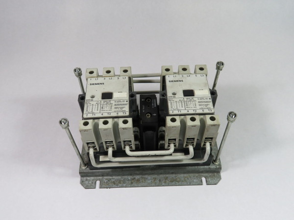 Siemens 3TD-4602-2A Reversing Contactor 10/120Vac  USED