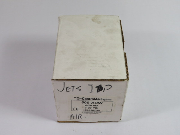 Control Air 500-ADW Electropneumatic Transducer 30VDC 4-20mA 3-27PSI  NEW